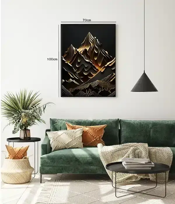Golden Mountain Veins Plakat