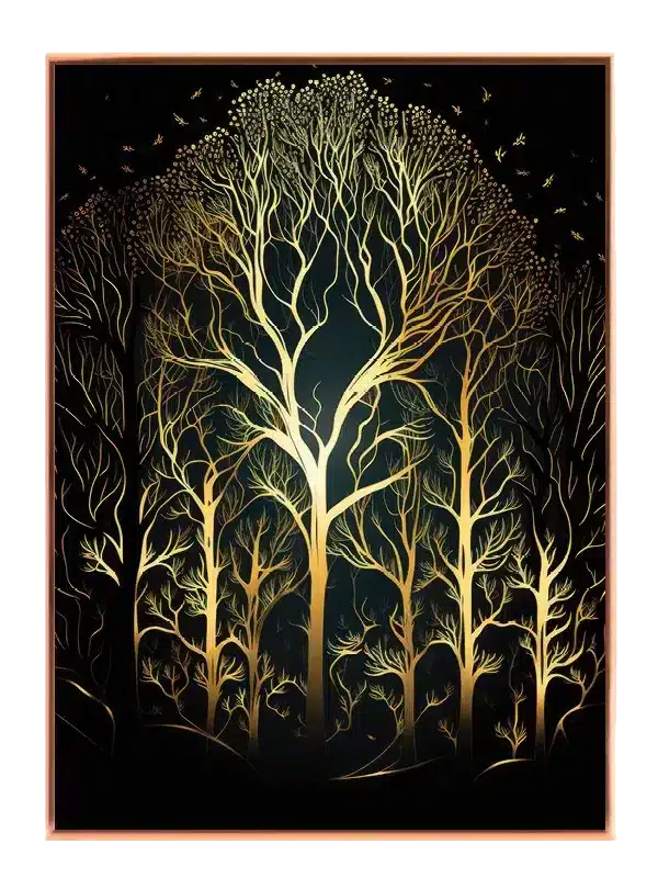Golden Veined Forest Plakat