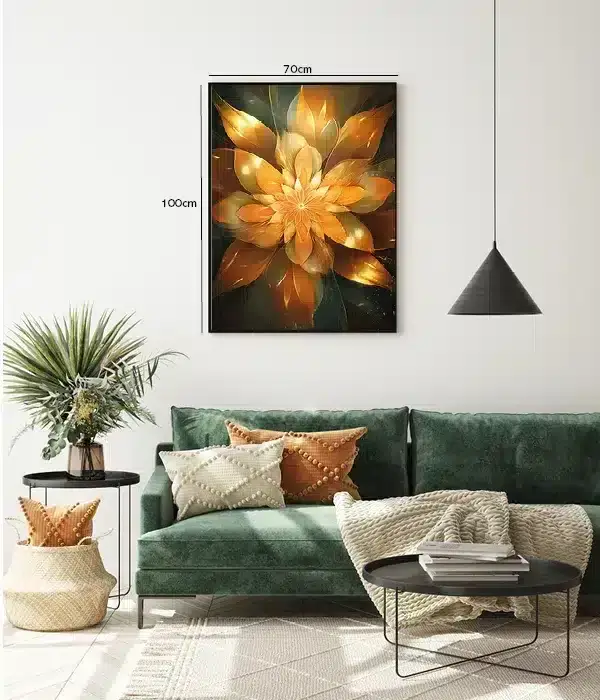 Golden Bloom Radiance Plakat