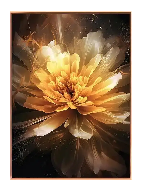 Luminous Petal Bloom Plakat