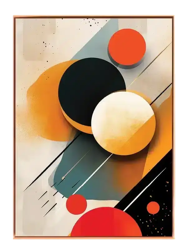 Orbiting Circles Composition Plakat