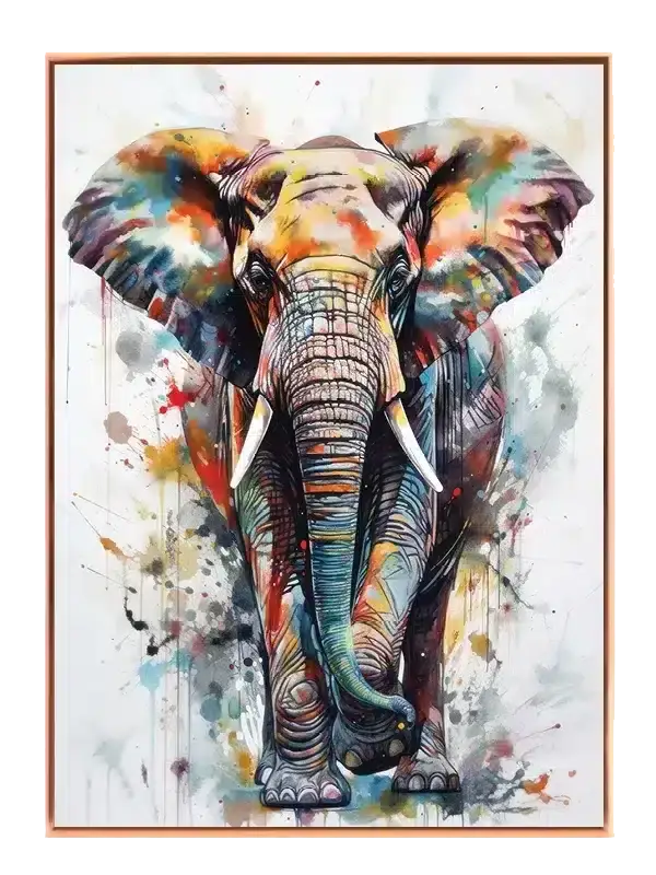 Chromatic Elephant Stroll Plakat