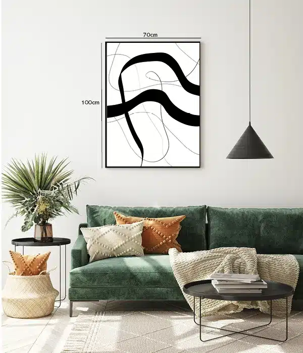 Fluid Contour Paths Plakat