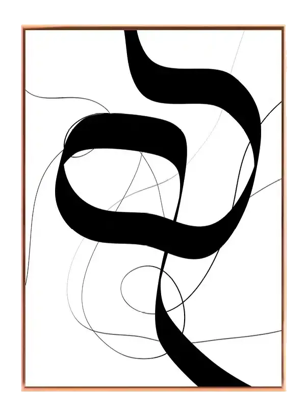Ribbon Contours Plakat