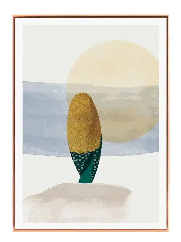 Golden Horizon Bloom Plakat