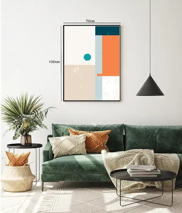 Muted Blocks Harmony Plakat