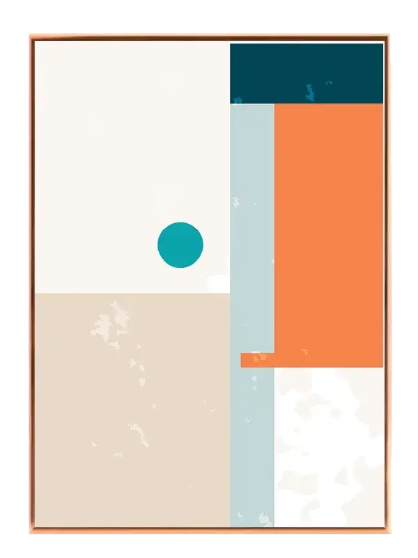 Muted Blocks Harmony Plakat