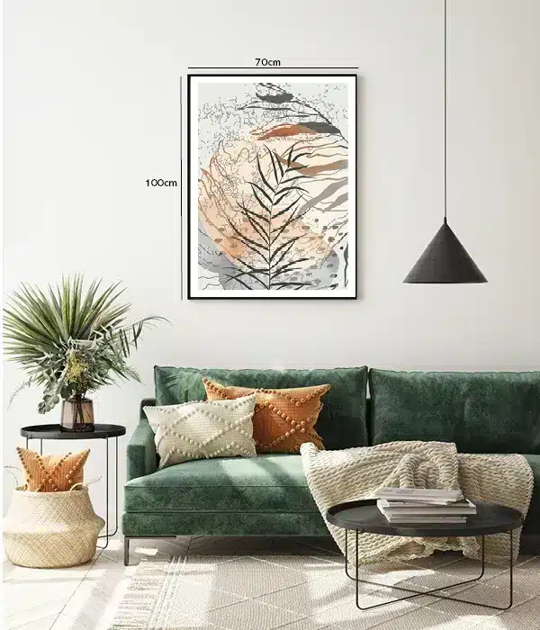 Ethereal Leaf Contours Plakat