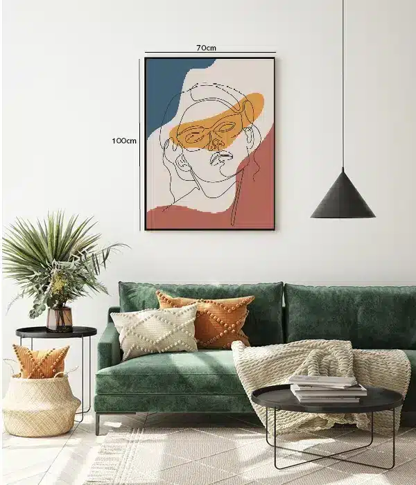 Contoured Masked Elegance Plakat