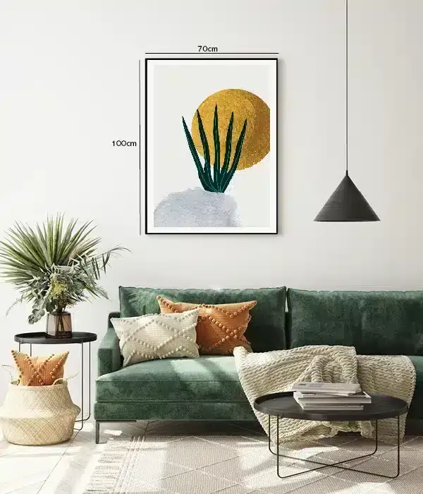 Sunlit Agave Silhouette Plakat