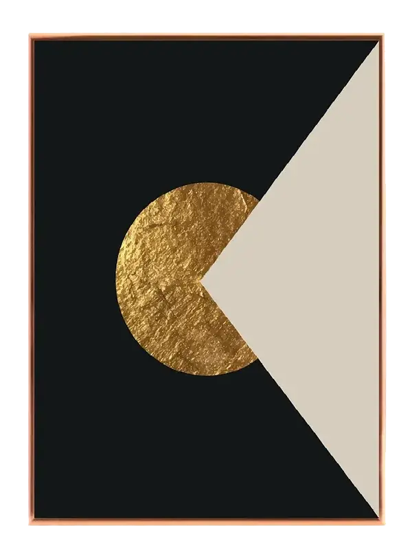 Golden Orbit Contrast Plakat