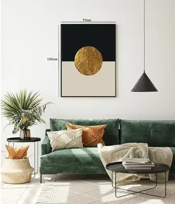 Golden Textured Sphere Plakat