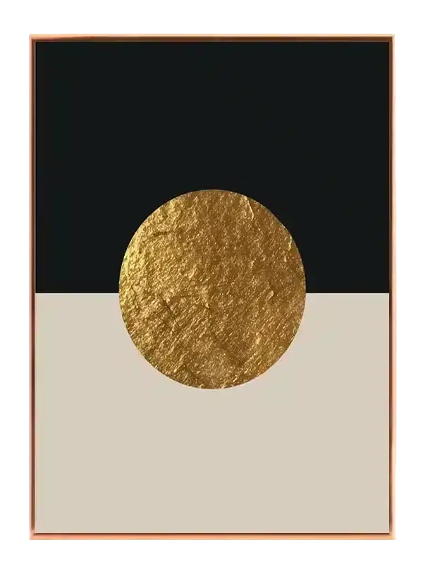 Golden Textured Sphere Plakat