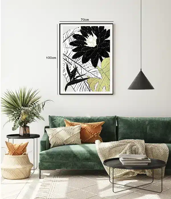 Noir Tropical Bloom Plakat