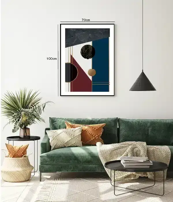 Marble Orbit Geometry Plakat