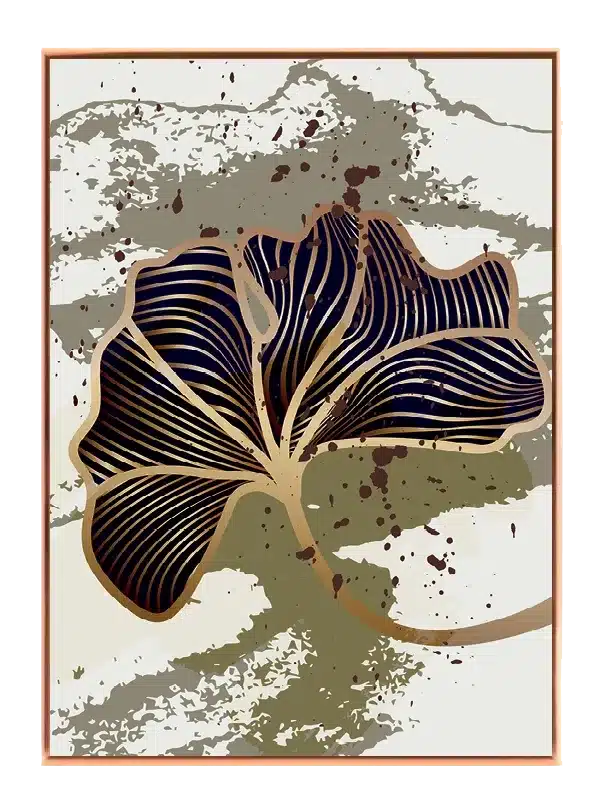 Gilded Veined Leaf Plakat