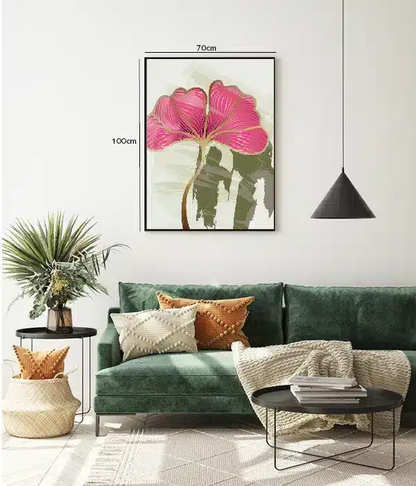 Pink Veined Blossom Plakat