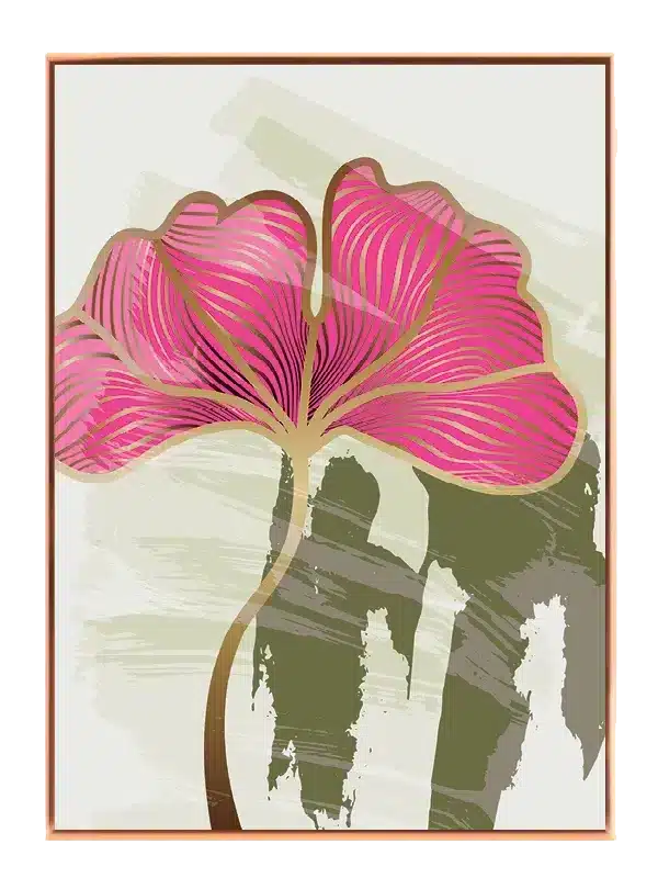 Pink Veined Blossom Plakat