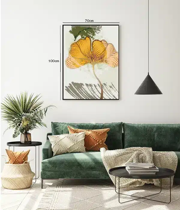 Golden Vein Leaf Plakat