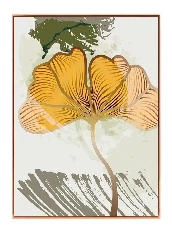 Golden Vein Leaf Plakat