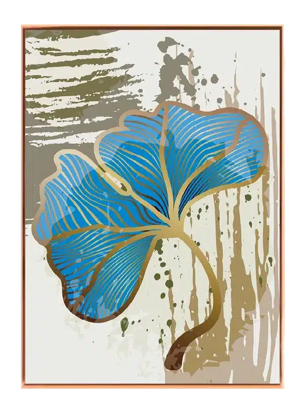 Blue Veined Leaf Plakat