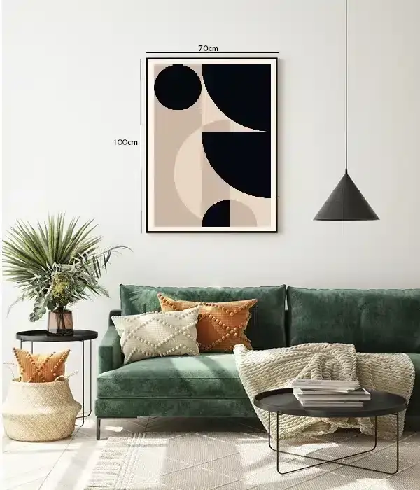 Monochrome Shape Harmony Plakat