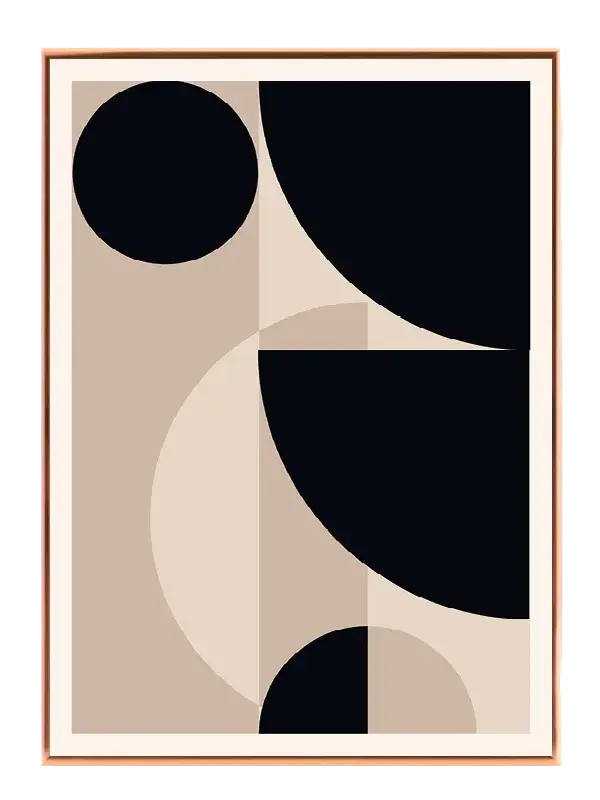 Monochrome Shape Harmony Plakat