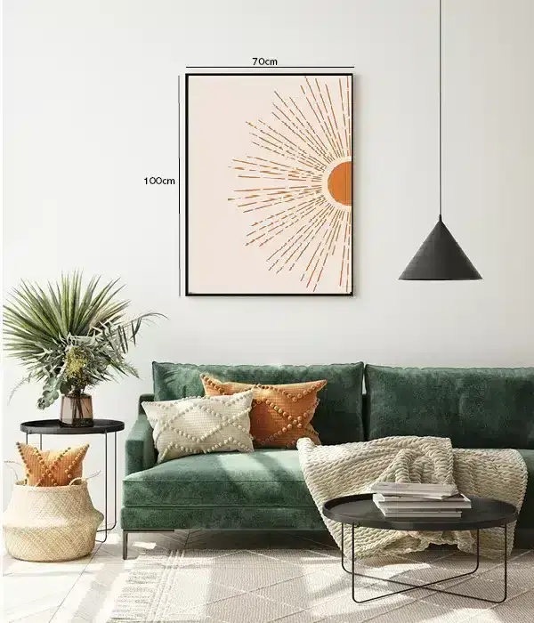 Radiant Sunburst Lines Plakat