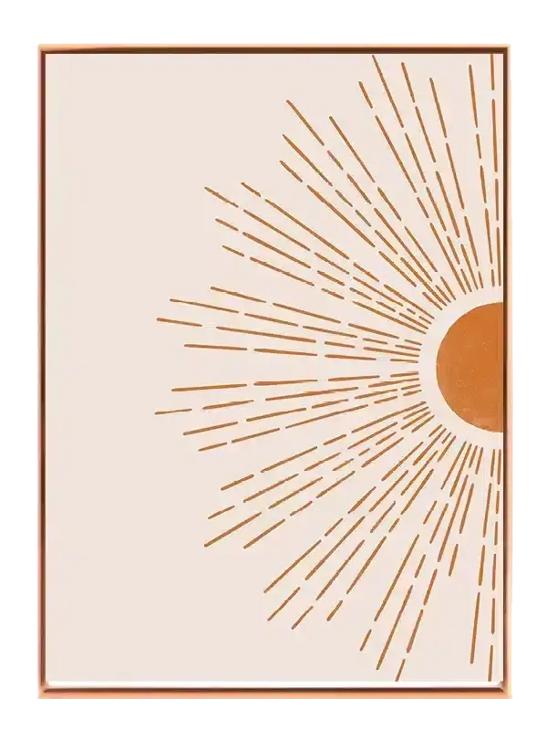 Radiant Sunburst Lines Plakat