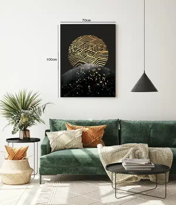 Golden Contour Eclipse Plakat
