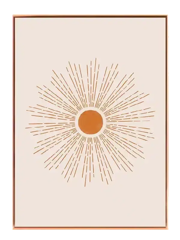 Radiant Sunburst Lines II Plakat