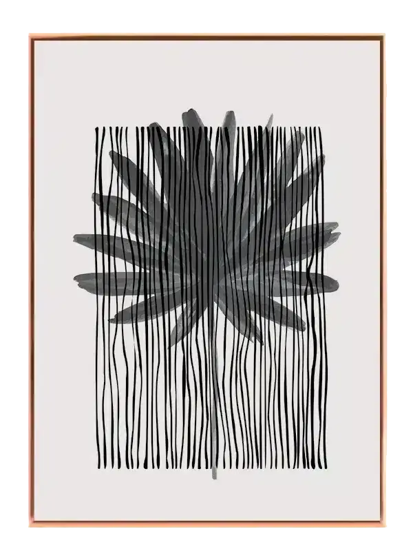 Veiled Palm Silhouette Plakat