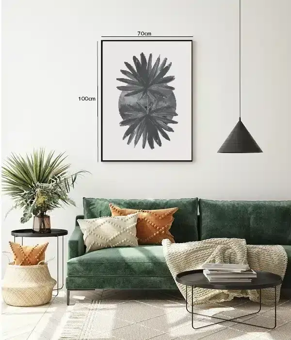 Monochrome Palm Silhouettes Plakat