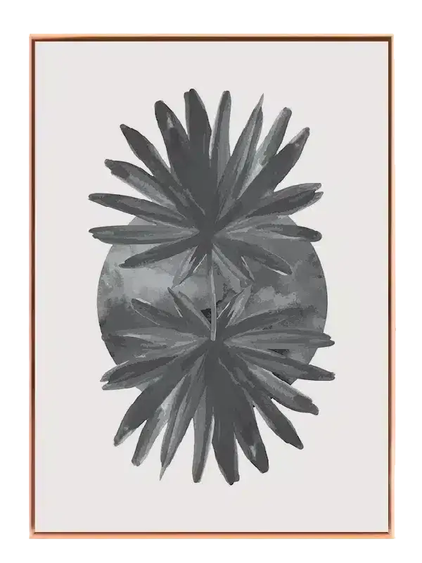 Monochrome Palm Silhouettes Plakat
