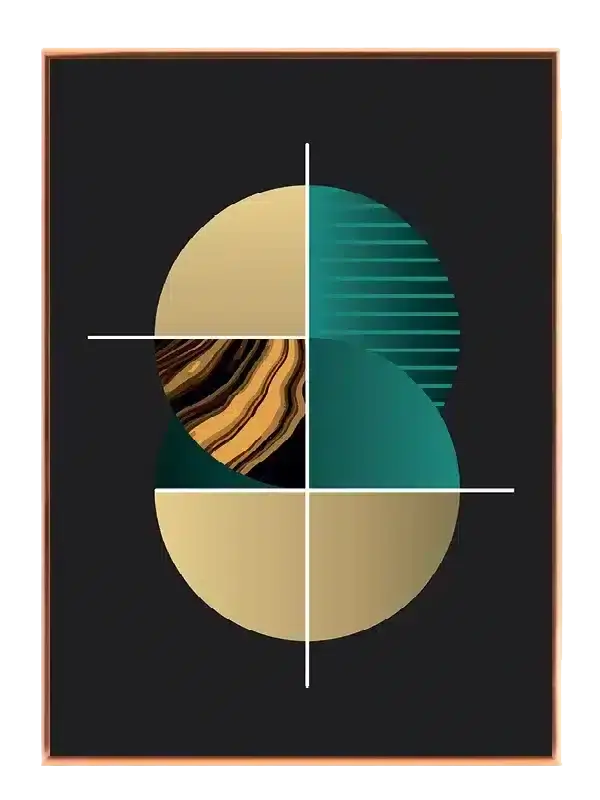 Segmented Orb Composition Plakat