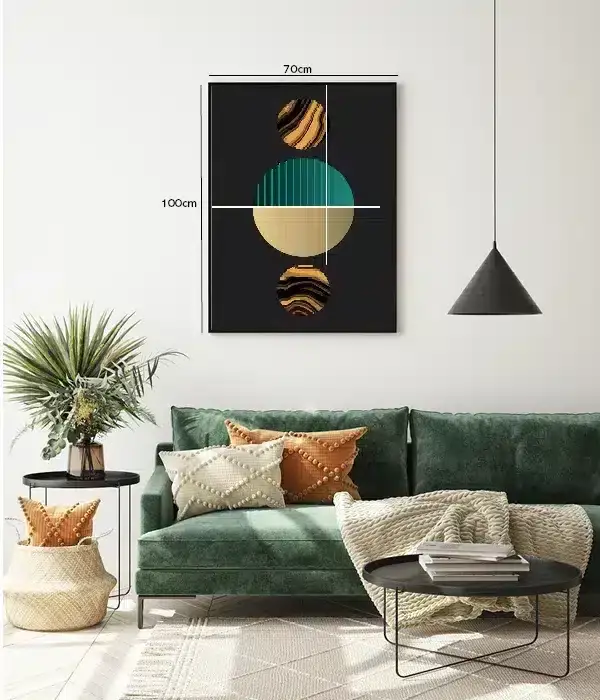 Orbiting Spheres Composition Plakat
