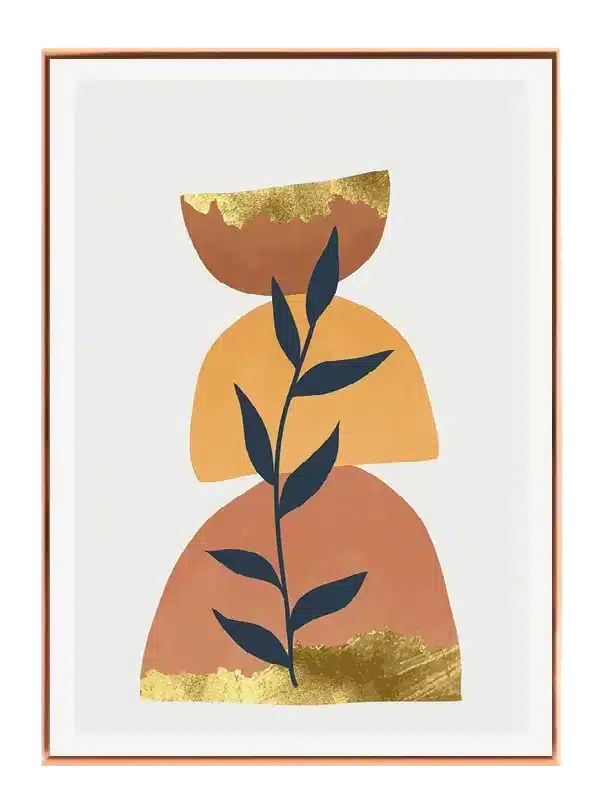 Golden Leaf Stacks Plakat