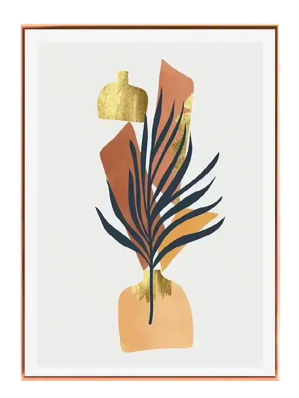 Golden Palm Composition Plakat