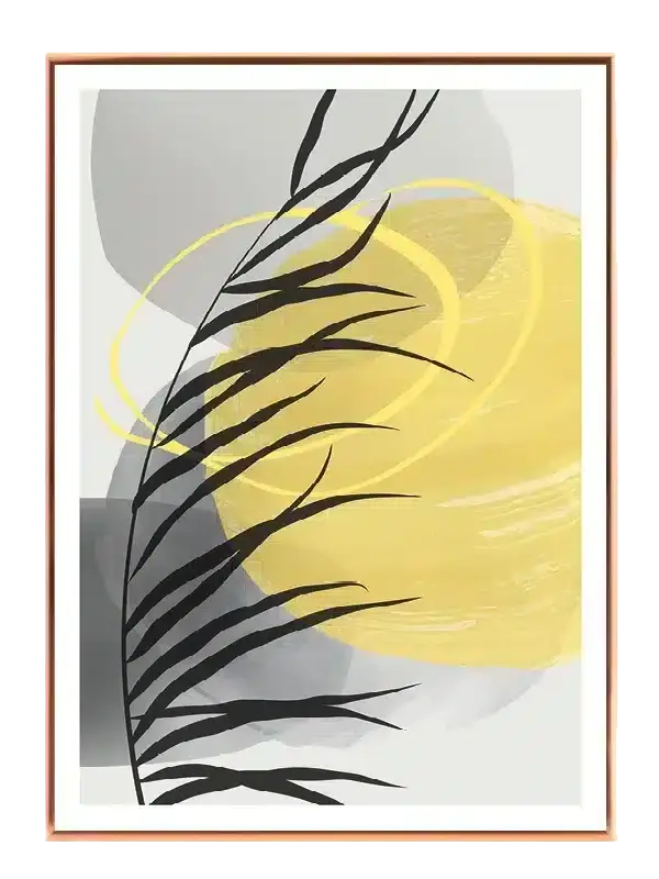 Sunlit Palm Silhouette Plakat