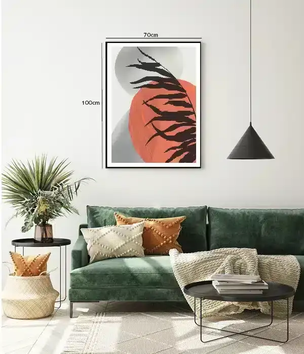 Silhouette Leaf Layers Plakat