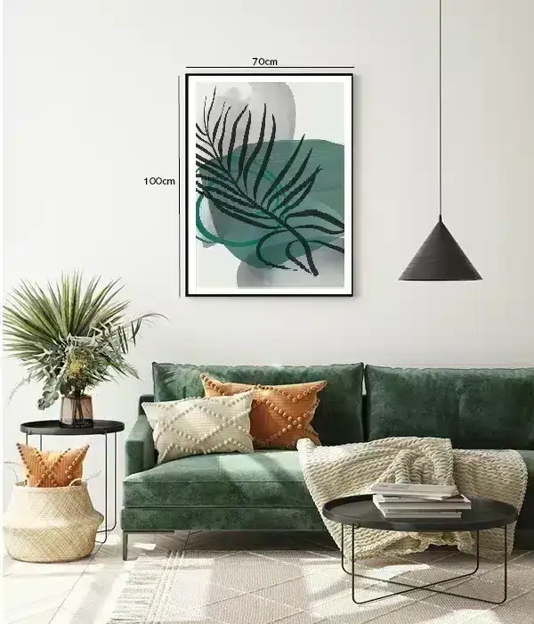 Emerald Palm Silhouette Plakat