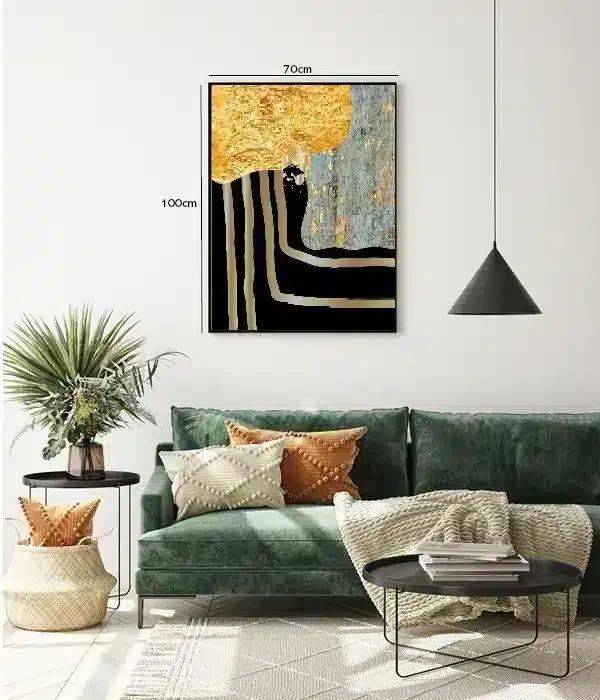 Golden Contour Layers Plakat