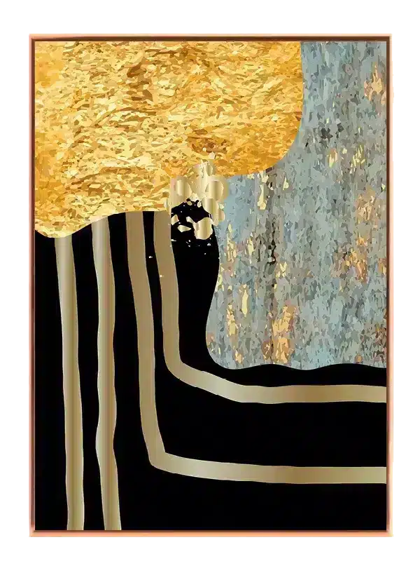 Golden Contour Layers Plakat