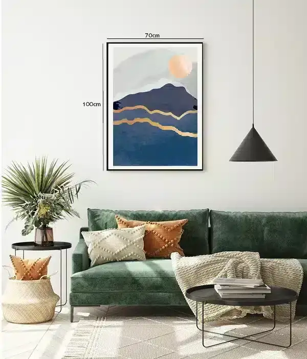 Golden Horizon Waves Plakat