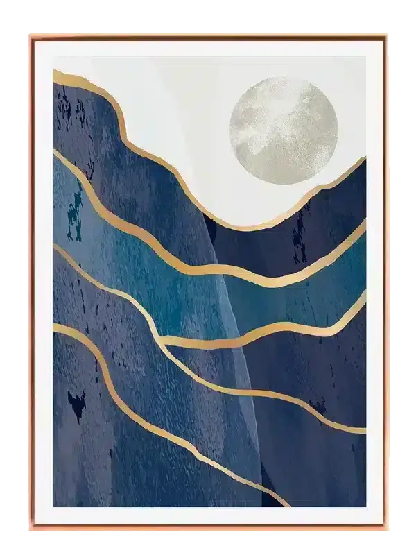 Golden Horizon Layers Plakat