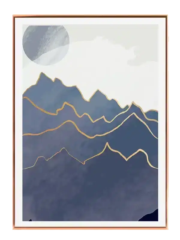 Blue Mountain Layers Plakat