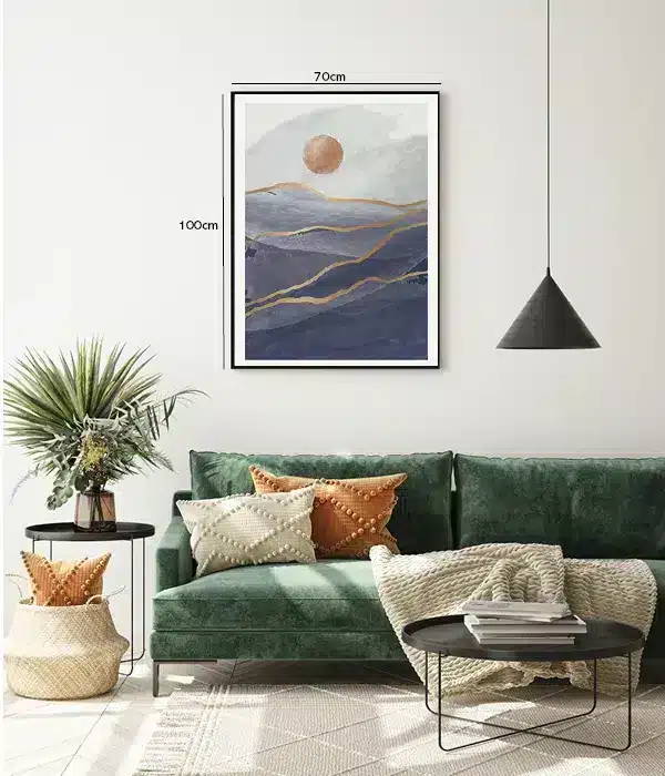 Golden Horizon Waves Plakat