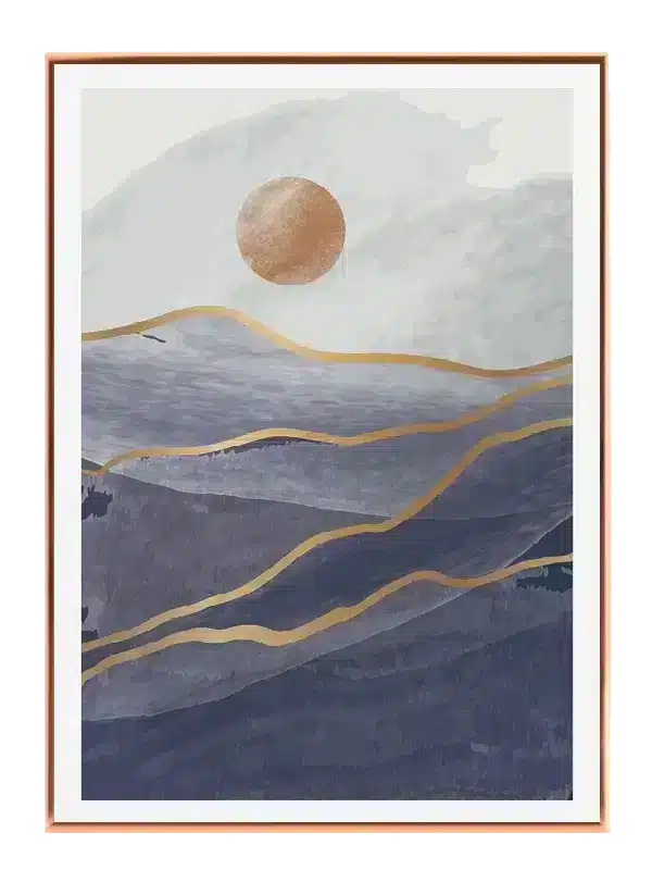 Golden Horizon Waves Plakat