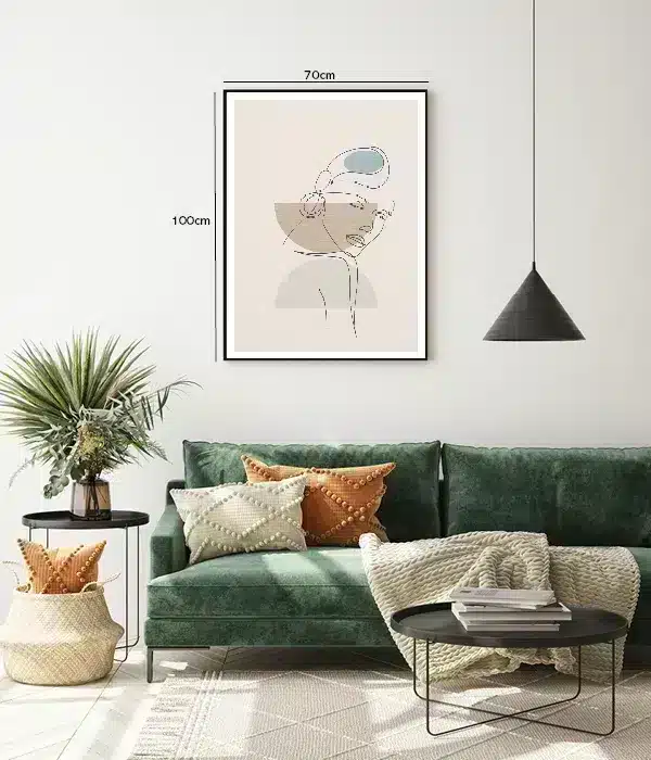 Serene Contour Silhouette Plakat