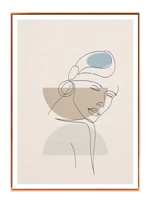 Serene Contour Silhouette Plakat